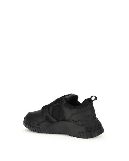 Philipp Plein Black Polyester Athletic Sneakers