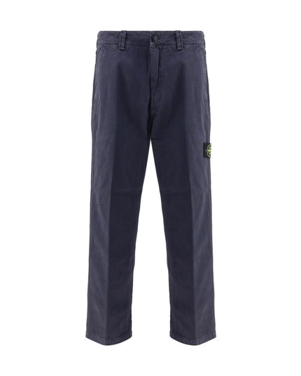 Stone Island Purple Cotton Casual Pants