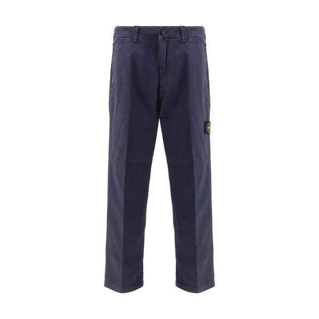 Stone Island Purple Cotton Casual Pants