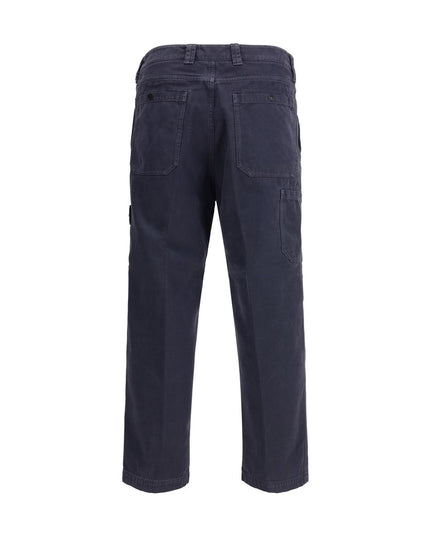 Stone Island Purple Cotton Casual Pants