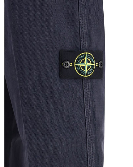 Stone Island Purple Cotton Casual Pants