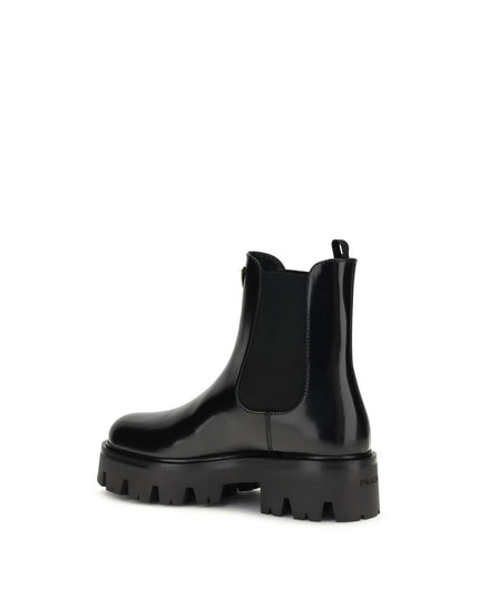 Prada Brushed leather Ankle Boots