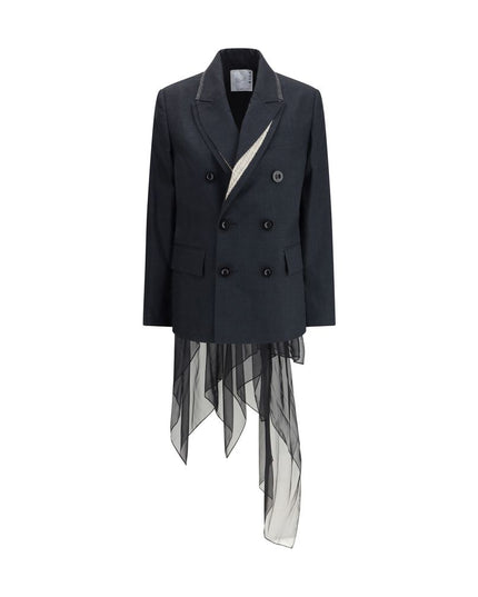 Sacai Gray Wool Clothing