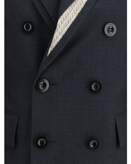 Sacai Gray Wool Clothing
