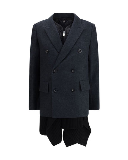 Sacai Gray Wool Coat