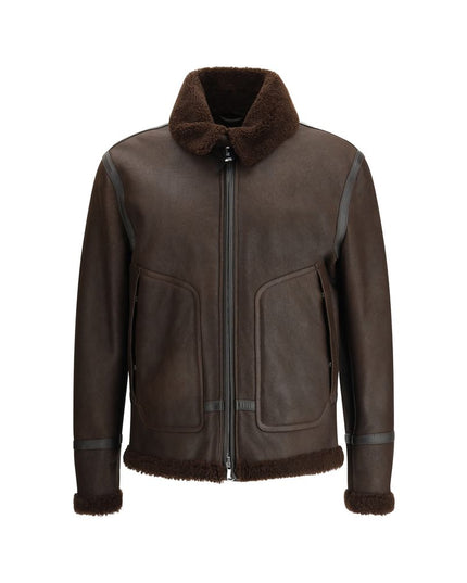 Valstar Brown Calf Leather Bos Taurus Coat