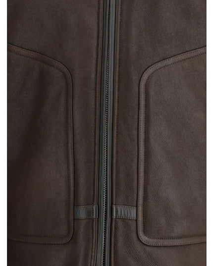 Valstar Brown Calf Leather Bos Taurus Coat