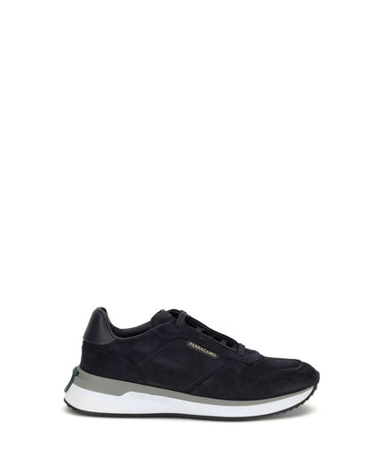 Ferragamo Blue Rubber Athletic Sneakers