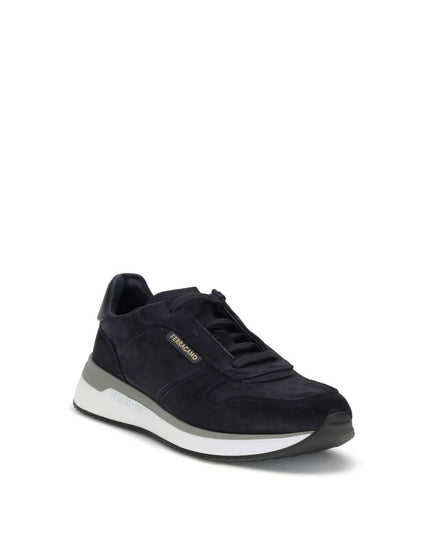Ferragamo Blue Rubber Athletic Sneakers