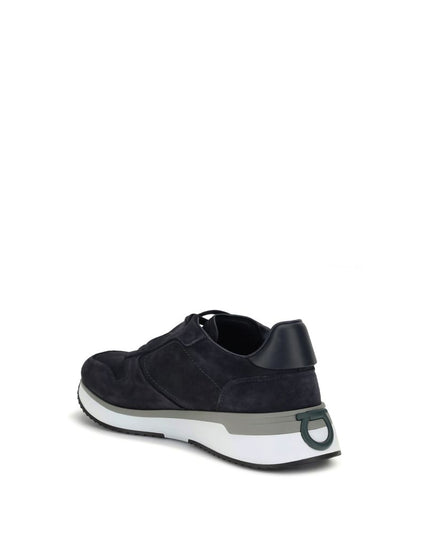 Ferragamo Blue Rubber Athletic Sneakers