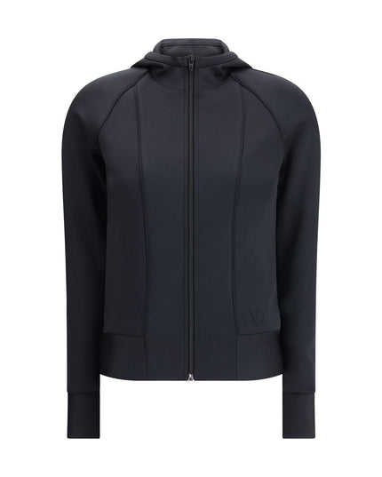 Valentino Black Polyester Sweatshirt