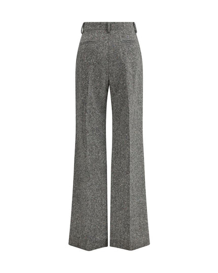 Valentino Gray Wool Casual Pants