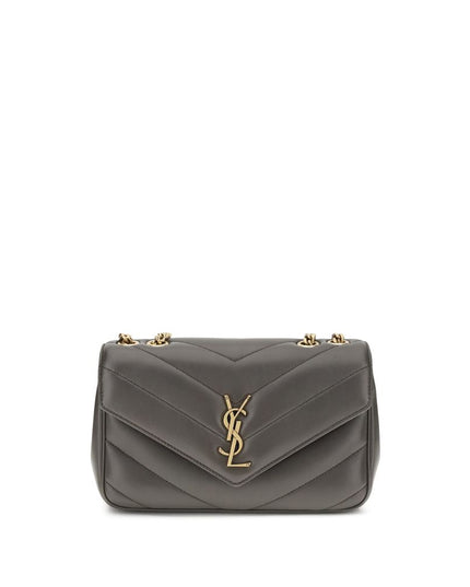 Saint Laurent Gray Lamb Ovis Aries Aries Shoulder Bag