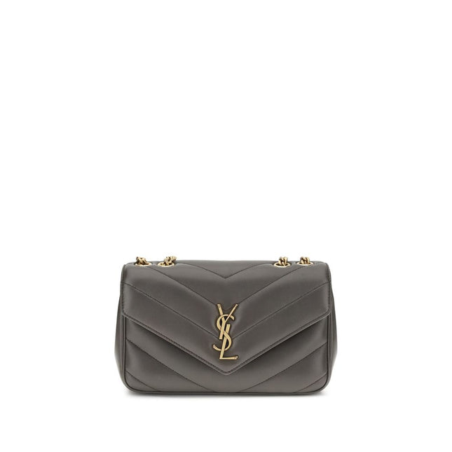 Saint Laurent Gray Lamb Ovis Aries Aries Shoulder Bag