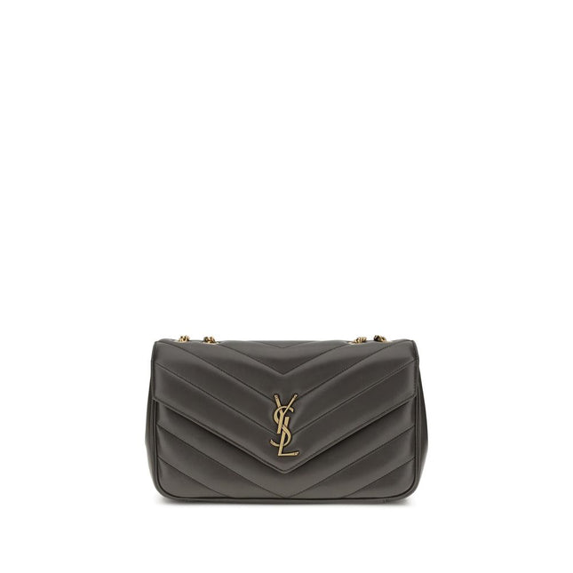 Saint Laurent Gray Calf Leather Bos Taurus Shoulder Bag