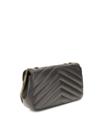 Saint Laurent Gray Calf Leather Bos Taurus Shoulder Bag