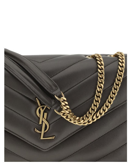 Saint Laurent Gray Calf Leather Bos Taurus Shoulder Bag
