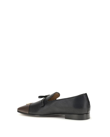 Valentino Garavani Black Goatskin Slip-On Loafers