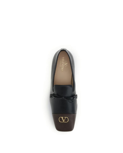 Valentino Garavani Black Goatskin Slip-On Loafers