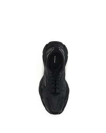 Balenciaga Black Calf Leather Bos Taurus Athletic Sneakers