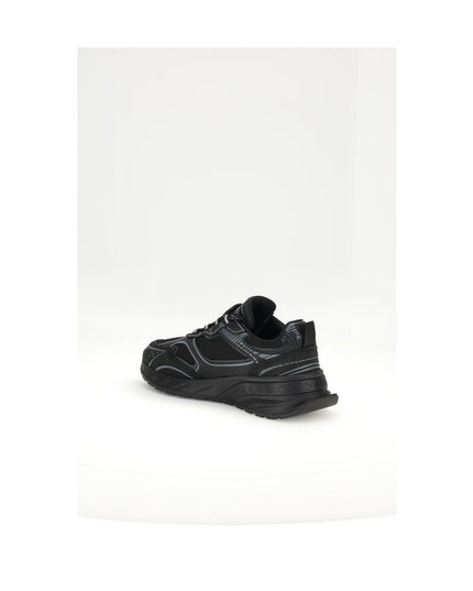 Dsquared² Black Calf Leather Bos Taurus Athletic Sneakers