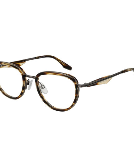 Trussardi Brown Metal & Plastic Glasses (Frames)