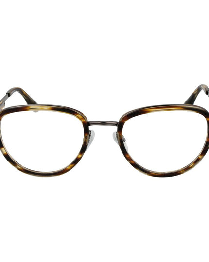 Trussardi Brown Metal & Plastic Glasses (Frames)