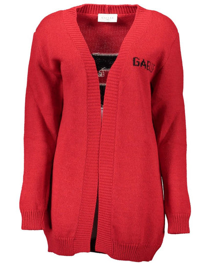 Gaelle Paris Rosso Acrylic Women Cardigan