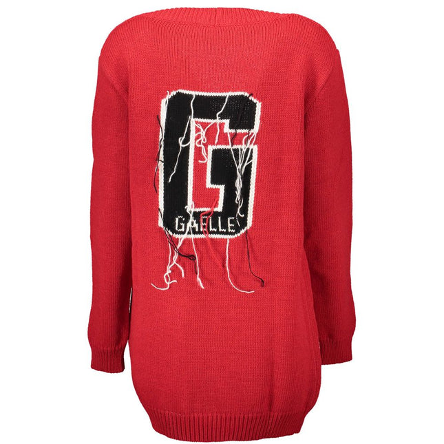 Gaelle Paris Rosso Acrylic Women Cardigan