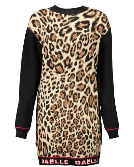 Gaelle Paris Beige Wool Women Dress