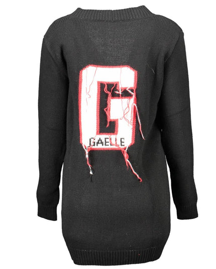 Gaelle Paris Black Wool Sweater