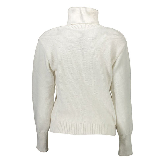 Gaelle Paris Bianco Acrylic Women Sweater