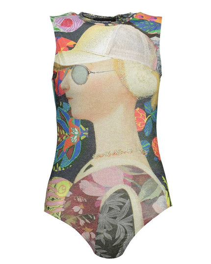 Desigual Green Polyester Bodysuit