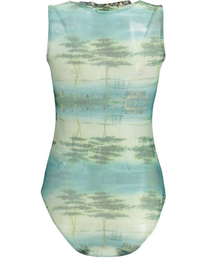 Desigual Green Polyester Bodysuit
