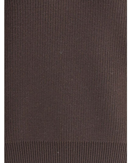 Saint Laurent Brown Lamb Leather Sweatshirt