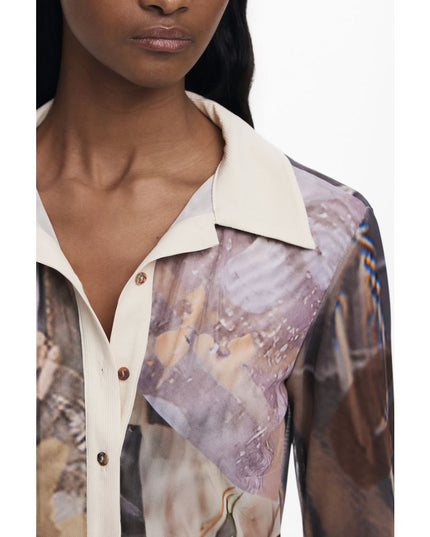 Desigual Beige Polyester Women Shirt