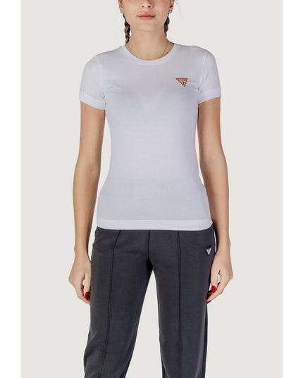 Guess White Cotton T-Shirt