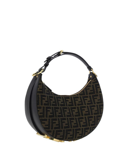Fendi Brown Fabric Shoulder Bag