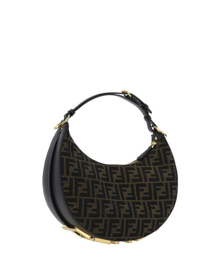 Fendi Brown Fabric Shoulder Bag
