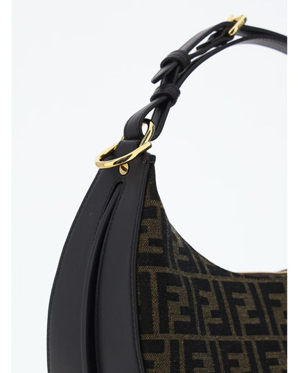 Fendi Brown Fabric Shoulder Bag