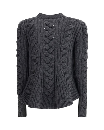 Alexander McQueen Gray Wool Cardigan