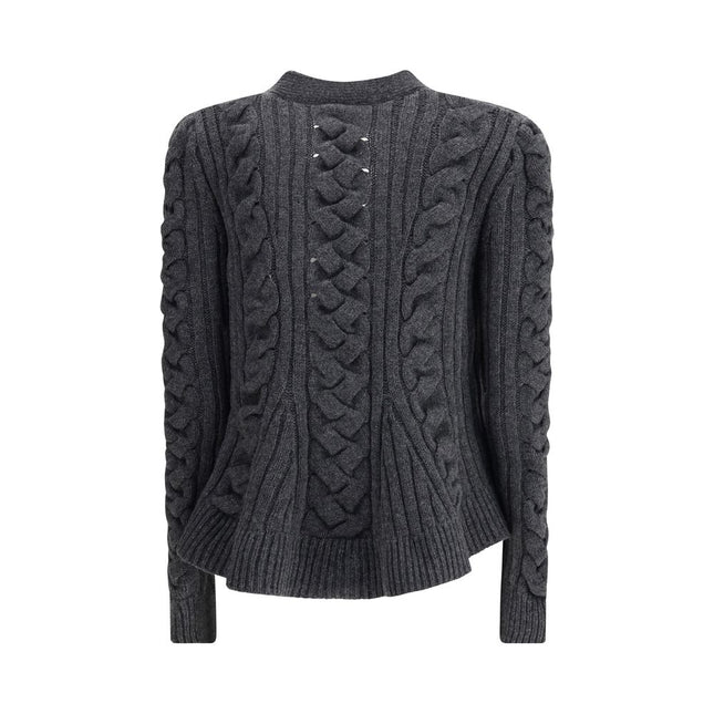 Alexander McQueen Gray Wool Cardigan