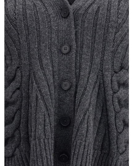 Alexander McQueen Gray Wool Cardigan
