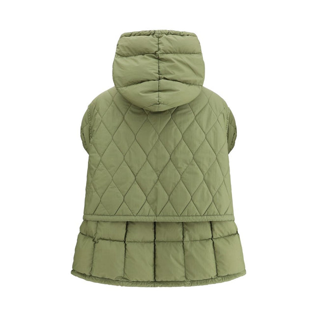 IENKI IENKI Green Nylon Sleveless Jacket