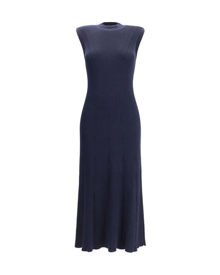 SA SU PHI Blue Cashmere Casual Dress