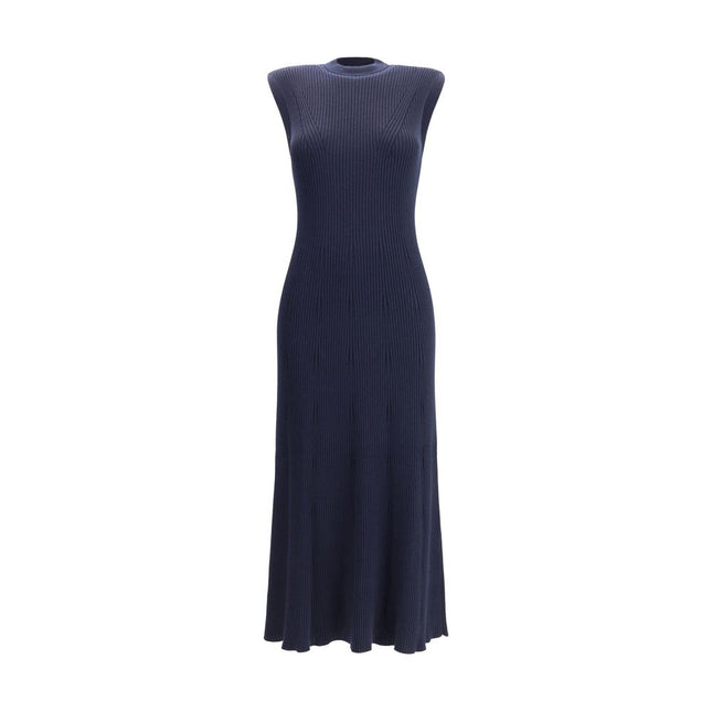 SA SU PHI Blue Cashmere Casual Dress