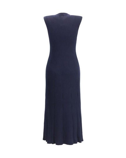 SA SU PHI Blue Cashmere Casual Dress