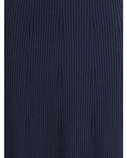 SA SU PHI Blue Cashmere Casual Dress