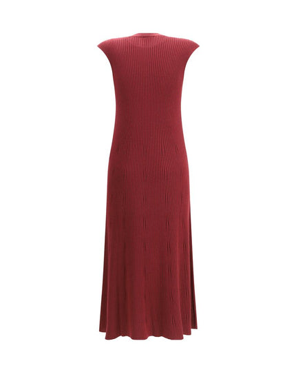 SA SU PHI Bordeaux Cashmere Casual Dress