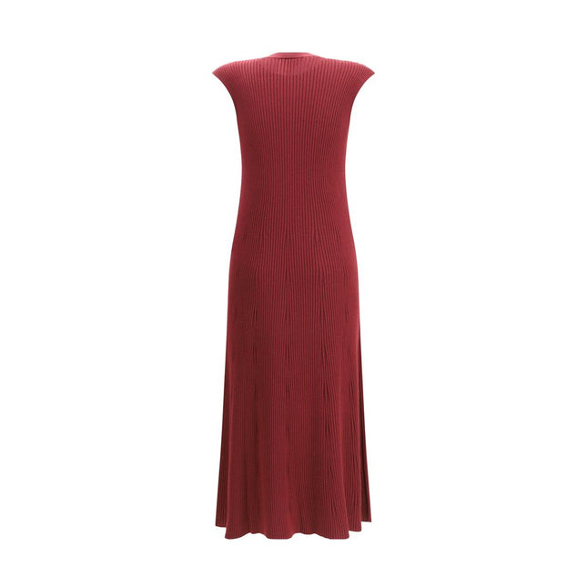 SA SU PHI Bordeaux Cashmere Casual Dress